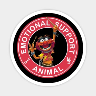 Emotional support animal drummer Magnet